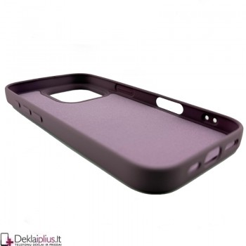 Silikoninis dėklas su žiedu - violetinis (Apple Iphone 16 Pro)